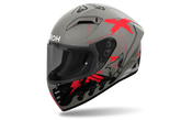 Casco Connor, un casco integrale arancione opaco con visiera extra-large. Da Airoh.